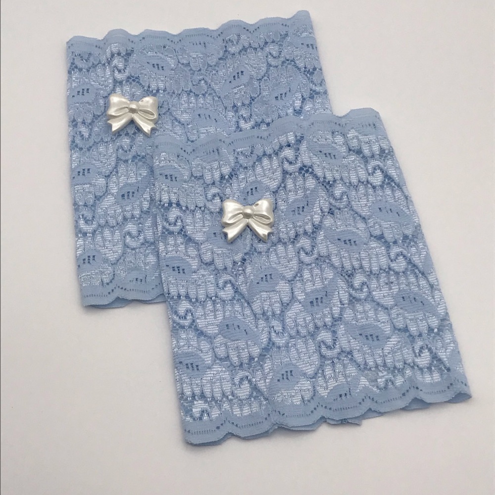 Brand new handmade stretch lace boot cuffs.One size